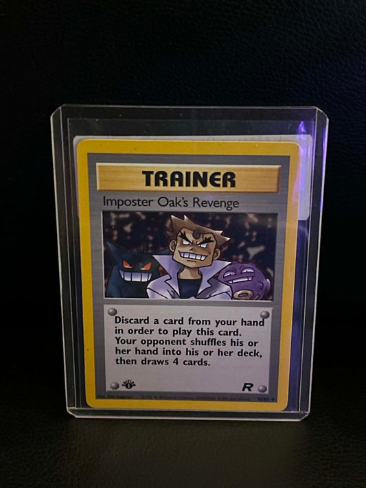 Imposter Oak's Revenge 76/82 Team Rocket Uncommon Pokemon 1st Edition Lightly Played English Trading Card