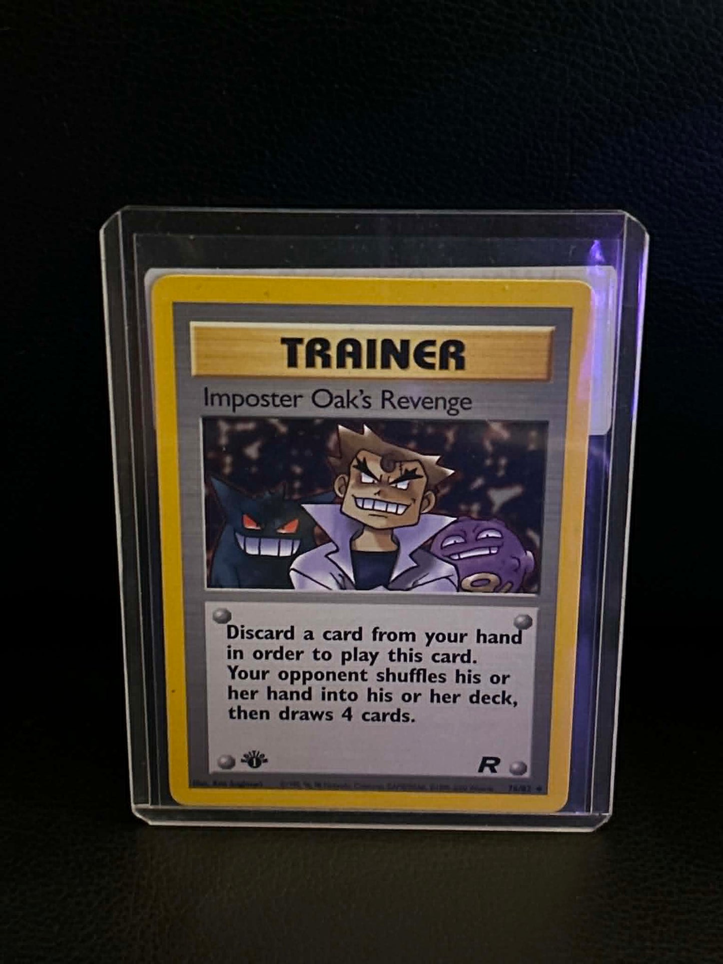 Imposter Oak's Revenge 76/82 Team Rocket Uncommon Pokemon 1st Edition Lightly Played English Trading Card