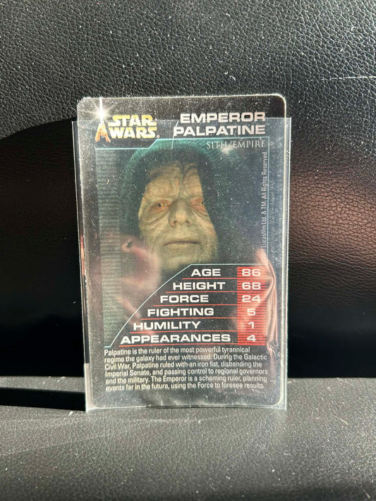 Emperor Palpatine Episodes 4-6 Star Wars Top Trumps Moderately Played