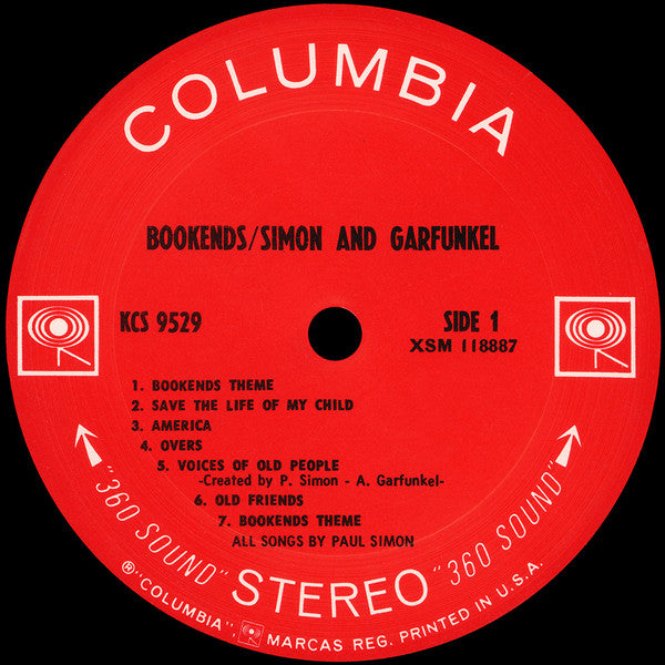 Simon & Garfunkel : Bookends (LP, Album, San)