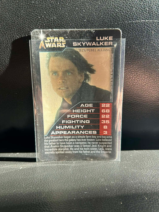 Luke Skywalker Episodes 4-6 Star Wars Top Trumps Moderately Played