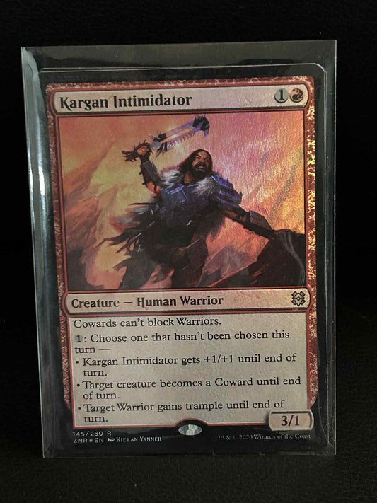 Kargan Intimidator - Foil Zendikar Rising Magic: the Gathering Lightly Played, E