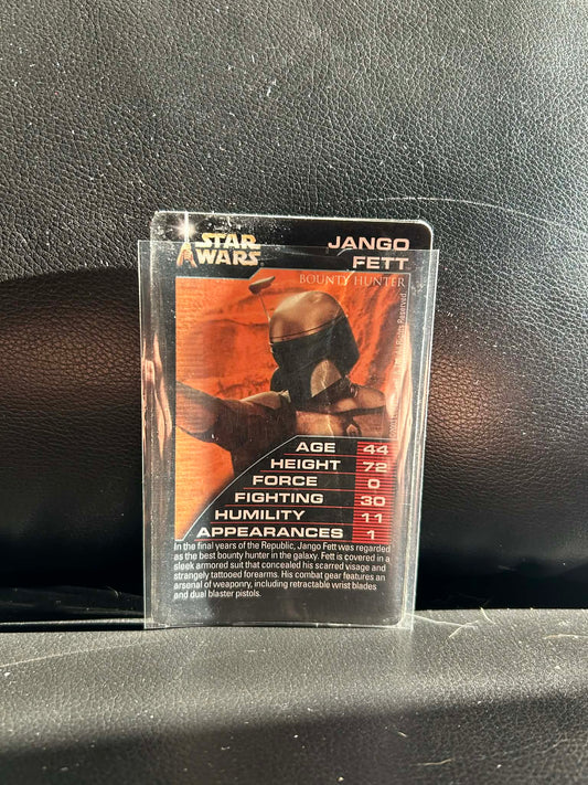 Jango Fatt Episodes 1-3 Star Wars Top Trumps Moderately Played