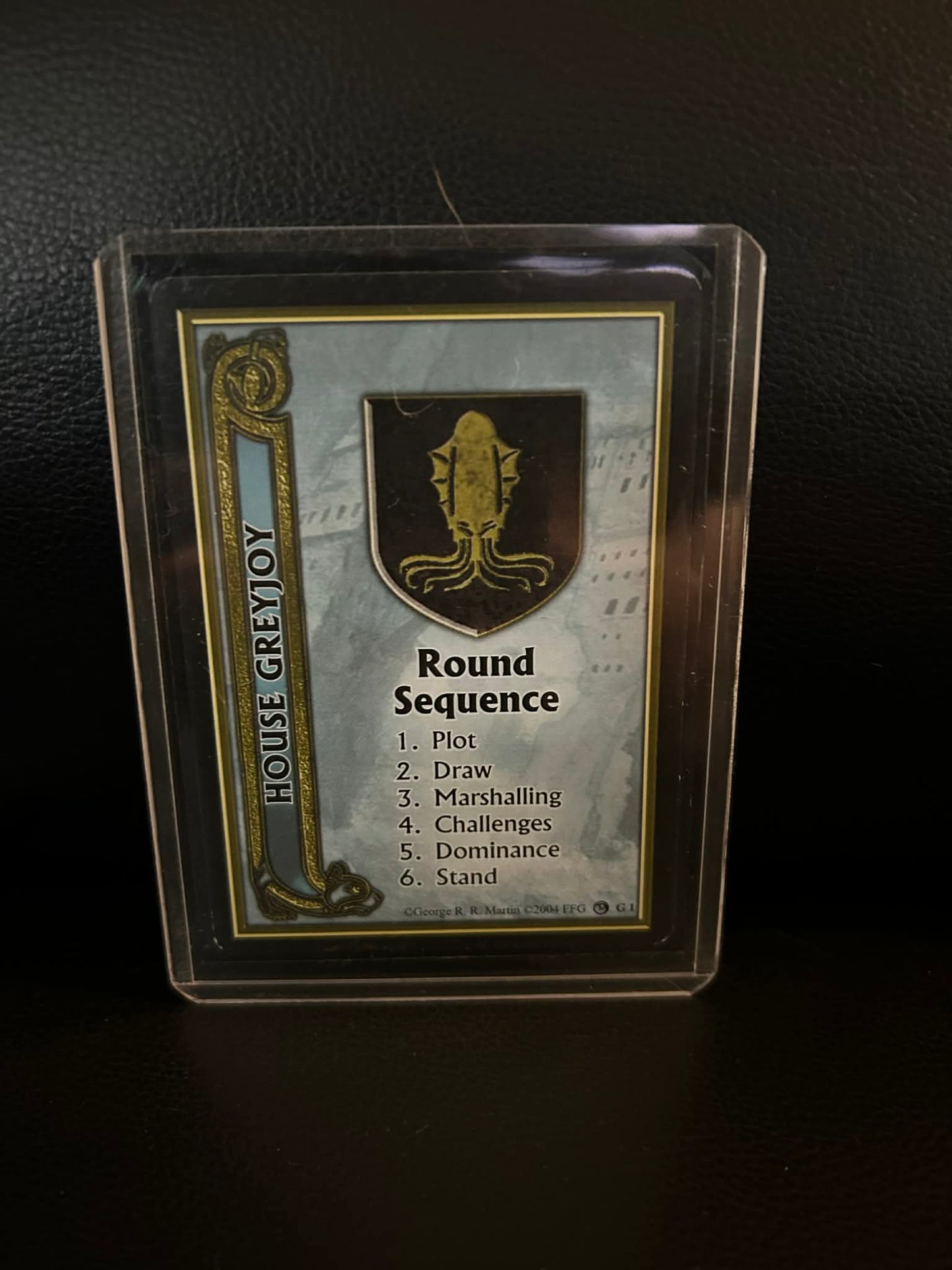 House Greyjoy #G1 Ice & Fire Premium Starter A Game of Thrones Lightly Played