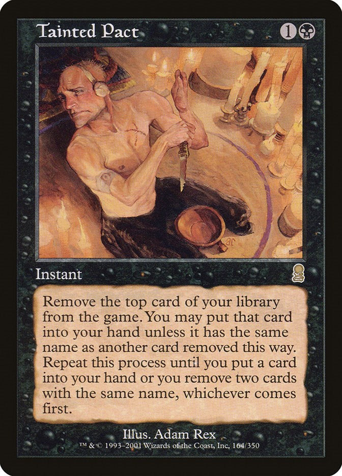 Tainted Pact 164 Odyssey Rare Magic: The Gathering Normal Lightly Played English Trading Card