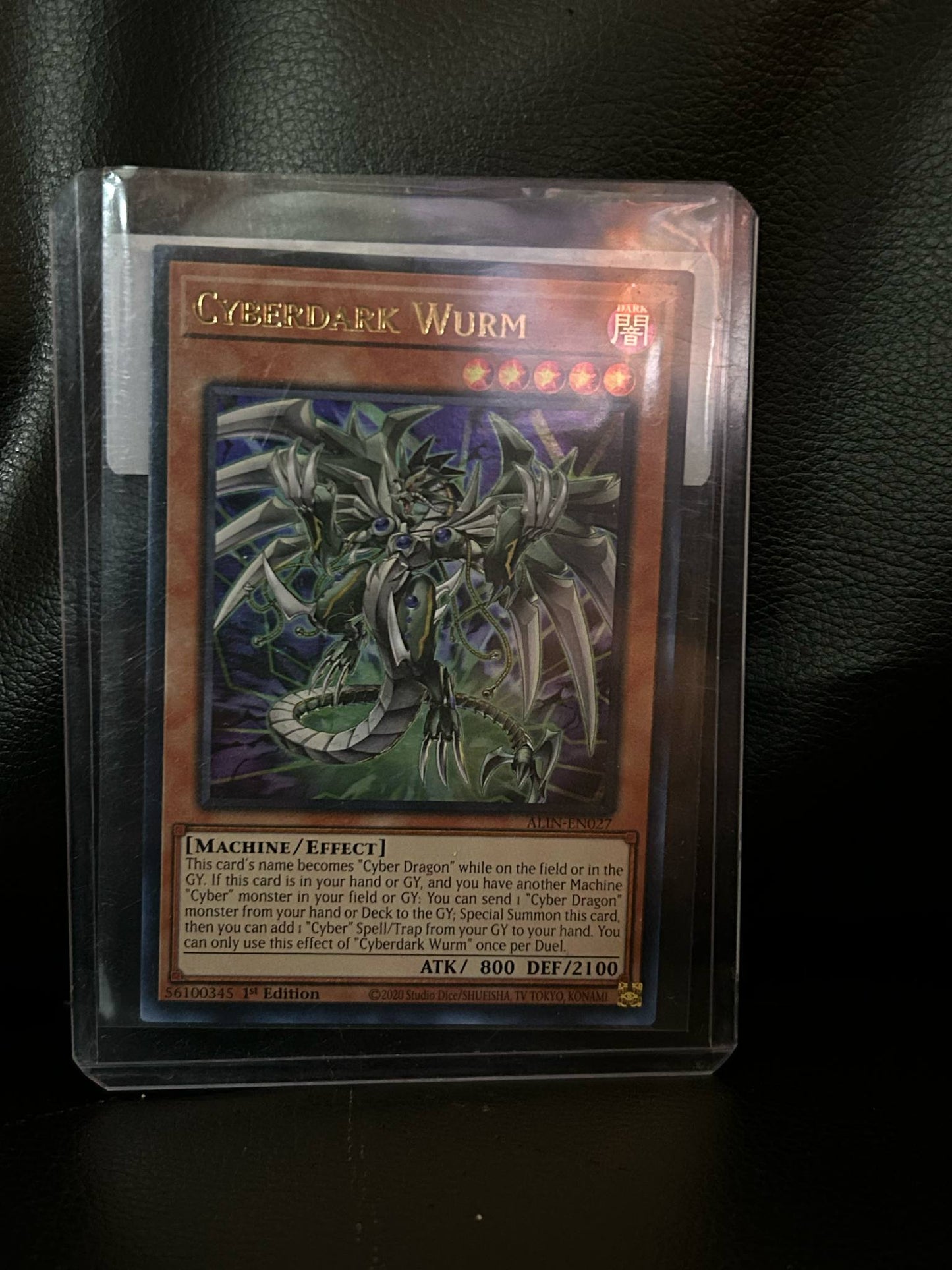 Cyberdark Wurm - ALIN-EN027 - Ultra Rare - 1st Edition  Alliance Insight 1st Edition Yu-Gi-Oh