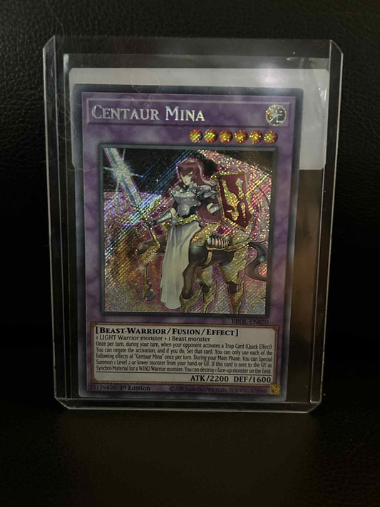 Centaur Mina - BROL-EN020 - Secret Rare - 1st Edition Brothers of Legend Yu-Gi-O