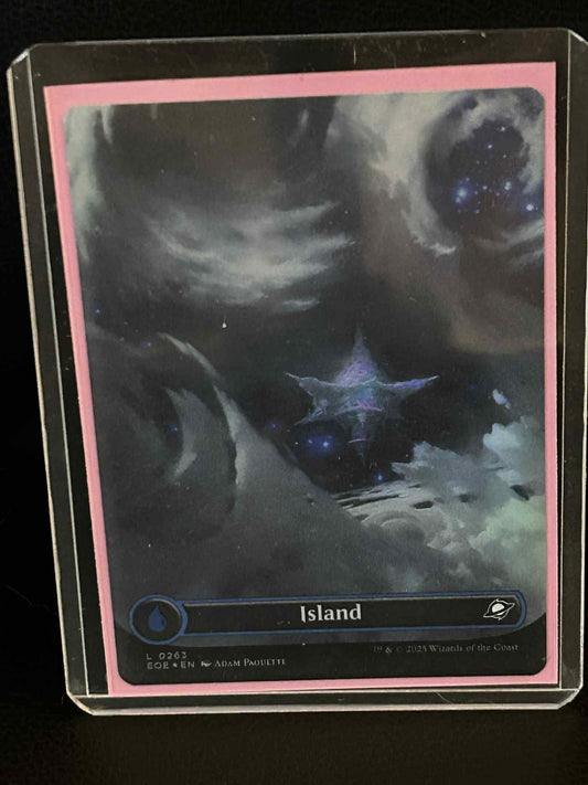 Island (0263) - Foil - Borderless Edge of Eternities Magic: the Gathering Near M