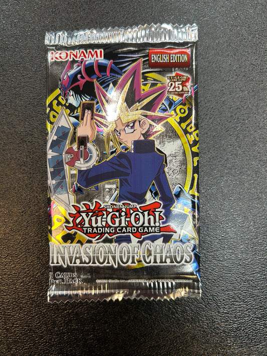 25th Anniversary: Invasion of Chaos Booster Pack Brand New Sealed Yu-Gi-Oh!