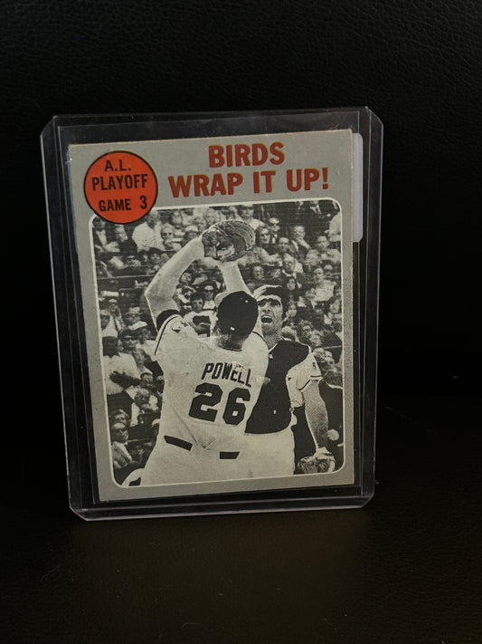 A. L. C. S. Game 3 [Birds Wrap It Up!] #201 | 1970 Topps Baseball