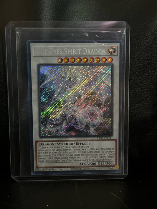 Blue-Eyes Spirit Dragon - RA02-EN030 - Secret Rare - 1st Edition  25th Anniversary Rarity Collection II Yu-Gi-Oh