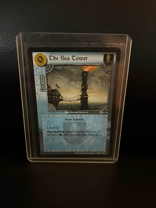 The Sea Tower #G34 Ice & Fire Premium Starter A Game of Thrones Lightly Played