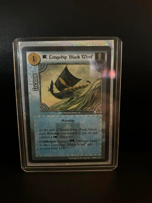 Longship "Black Wind" #G29 Ice & Fire Premium Starter A Game of Thrones Lightly