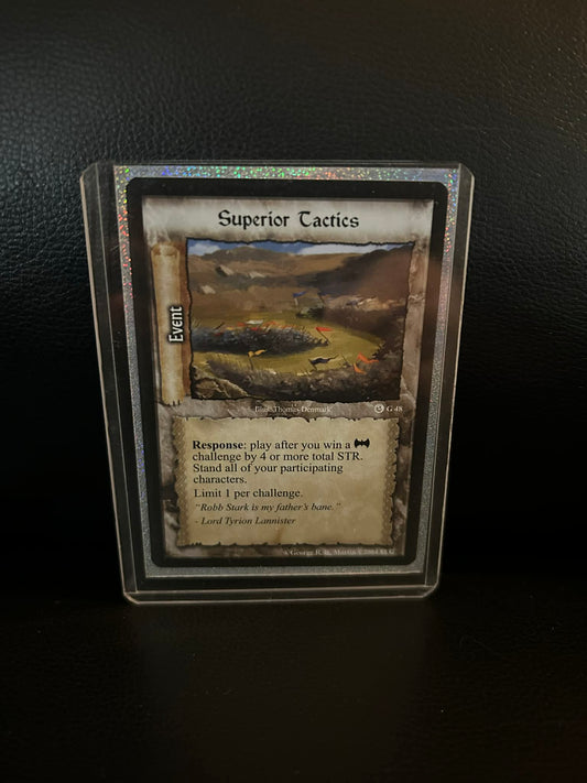 Superior Tactics #G48 Ice & Fire Premium Starter A Game of Thrones Lightly Playe