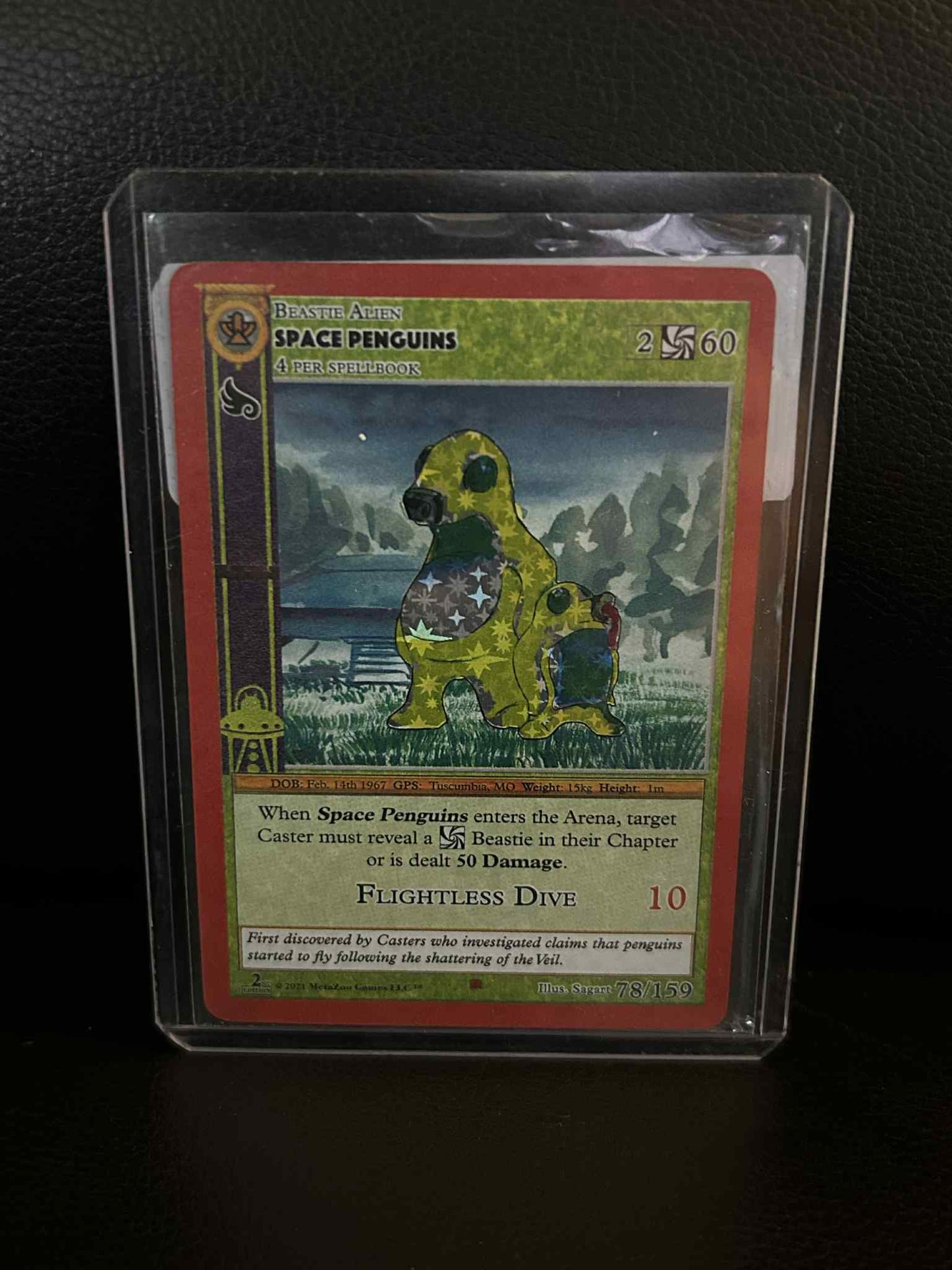 Space Penguins 78/159 - Holo - Second Edition  Cryptid Nation: Second Edition MetaZoo