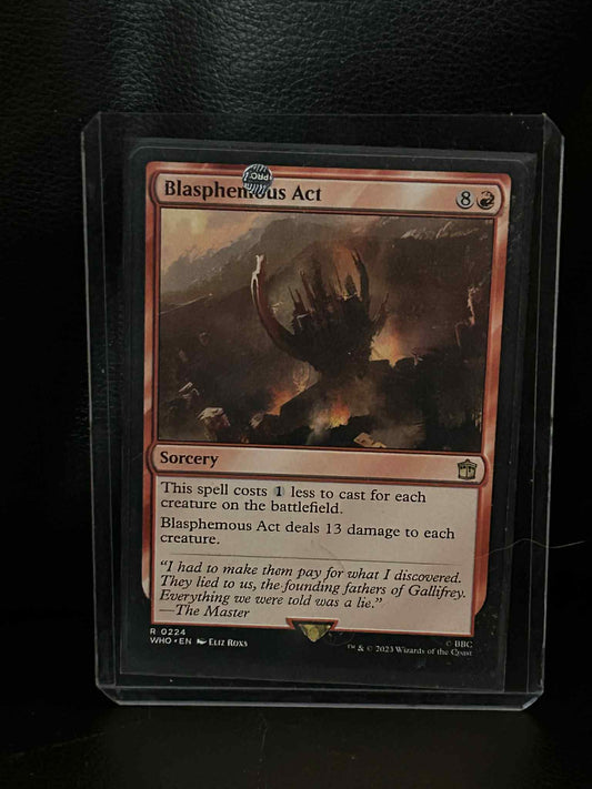 Blasphemous Act  Commander: Universes Beyond: Doctor Who Magic: the Gathering