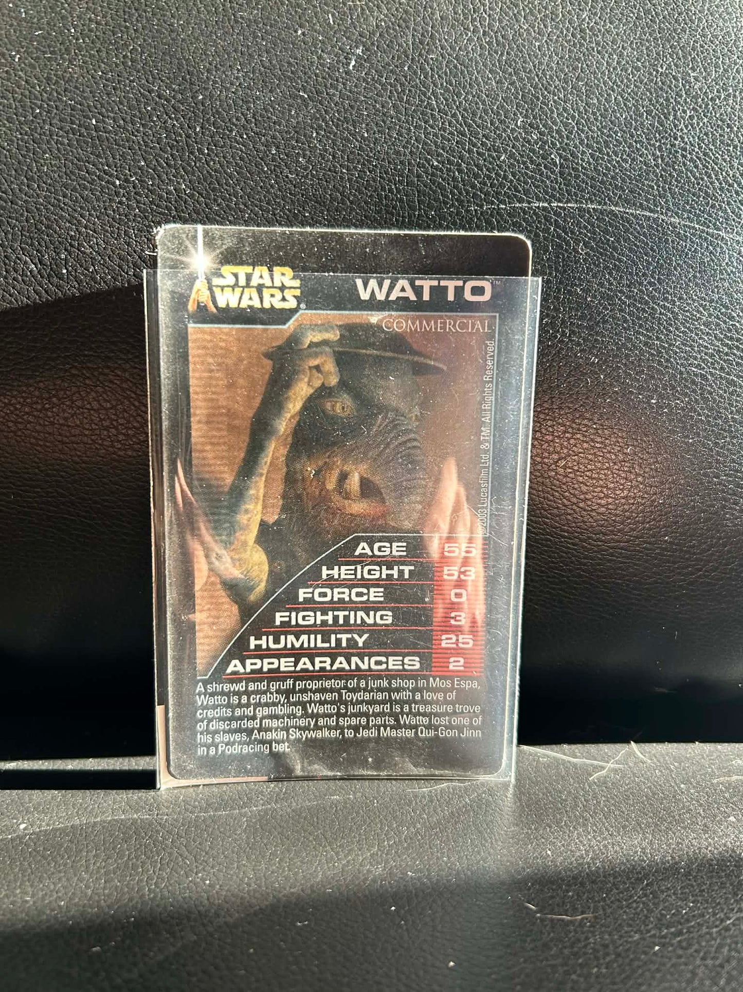 Watto Episodes 1-3 Star Wars Top Trumps Moderately Played