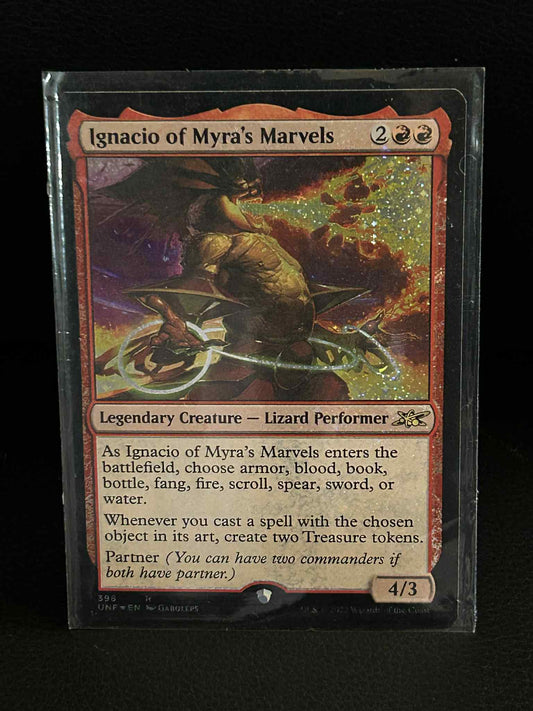 Ignacio of Myra's Marvels - Galaxy Foil Unfinity Magic: The Gathering Moderately
