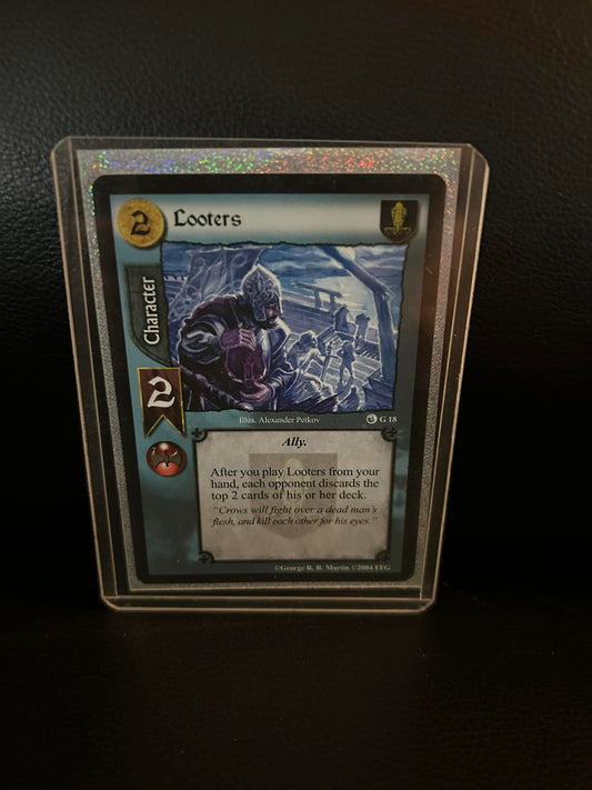 Looters #G18 Ice & Fire Premium Starter A Game of Thrones Lightly Played