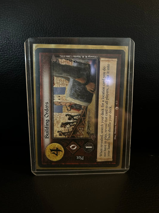 Building Orders #G2 Ice & Fire Premium Starter A Game of Thrones Lightly Played