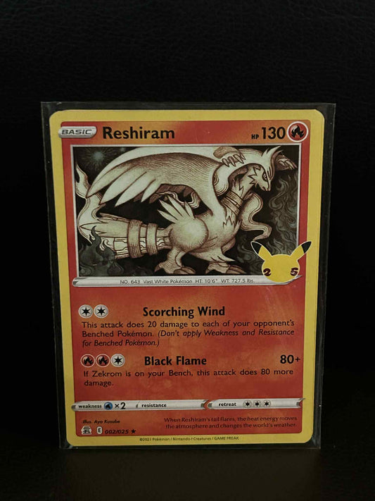 Reshiram - 002/025 - Holo Rare Celebrations Pokemon Lightly Played, English