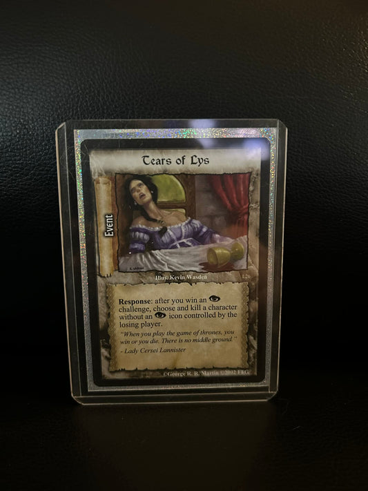 Tears of Lys #L26 Premium Starter Decks A Game of Thrones Lightly Played
