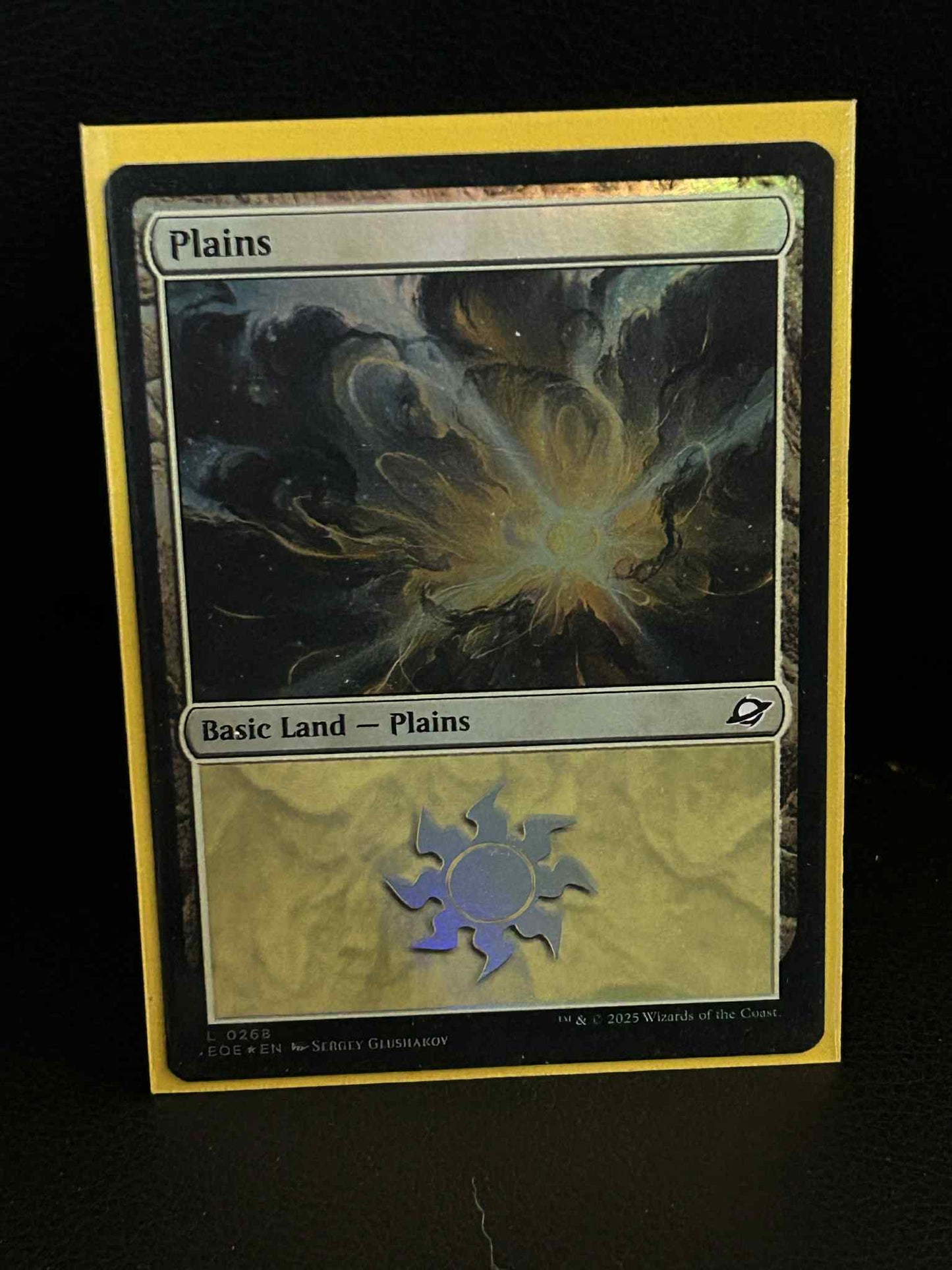 Plains (0268) - Foil Edge of Eternities Magic: the Gathering Near Mint, English