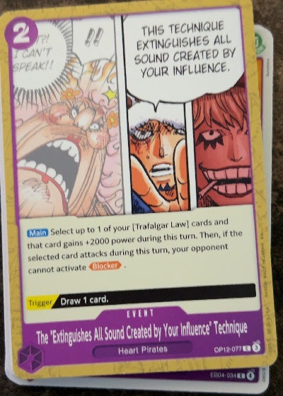 The "Extinguishes All Sound Created by Your Influence" Technique