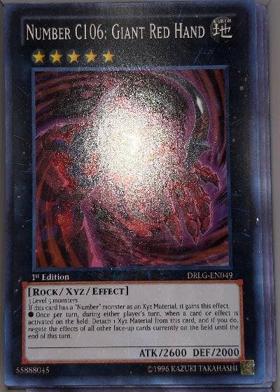 Number C106: Giant Red Hand