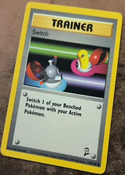 Switch 123/130 Base Set 2 Common Pokemon Normal Moderately Played English Trading Card